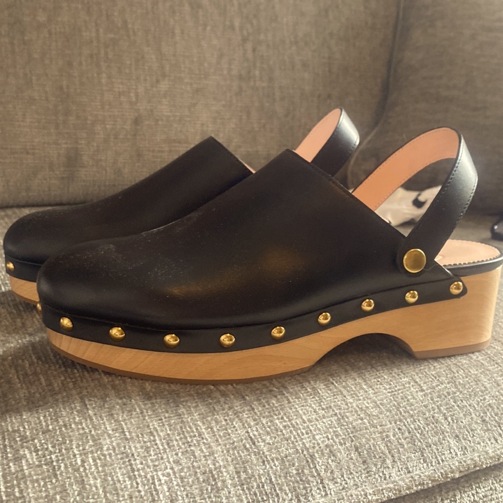 Convertible leather clogs by J Crew